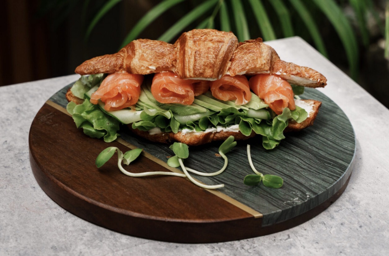 Croissant with Salmon