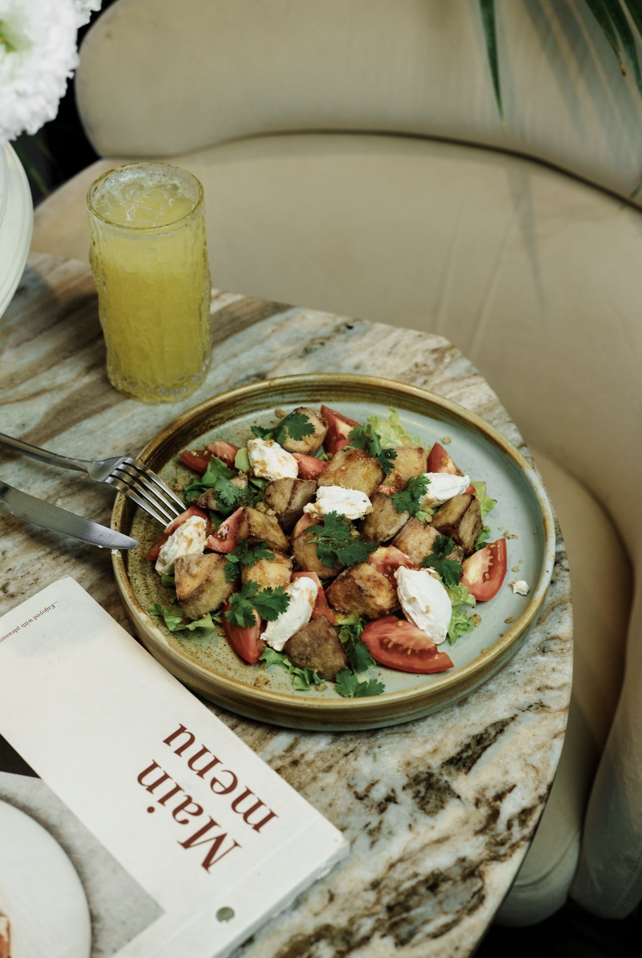 Crispy Eggplant Salad