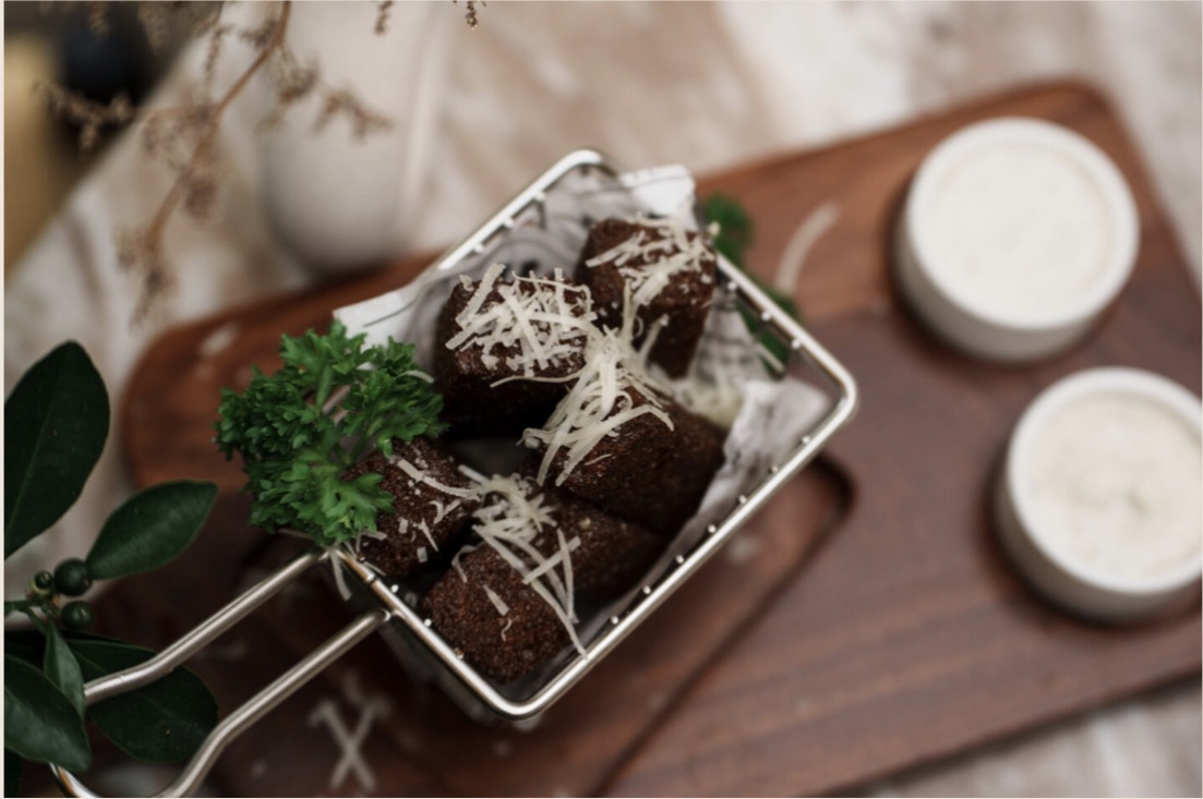 Borodino Croutons with Garlic